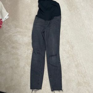 Madewell maternity skinny black jeans